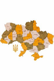 Многослойная карта Украины "Цитрус"