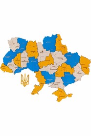 Многослойная карта Украины "Патриот"