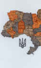 Карта України декор з дерева в кольорі Вулканічний пил